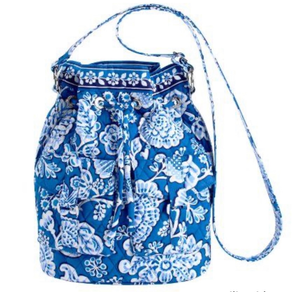 Vera Bradley NWT Quick Draw Sling Tote in  Blue Lagoon $120 Retail